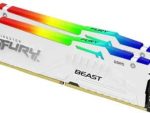 Kingston F556C36BWEAK2-32 Fury Beast RGB 32GB (2x16GB) DDR5-5600 CL36 Kit - White