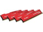HyperX Fury Memory Red - 64GB Kit*(4x16GB) - DDR4 2933MT/s CL17 DIMM