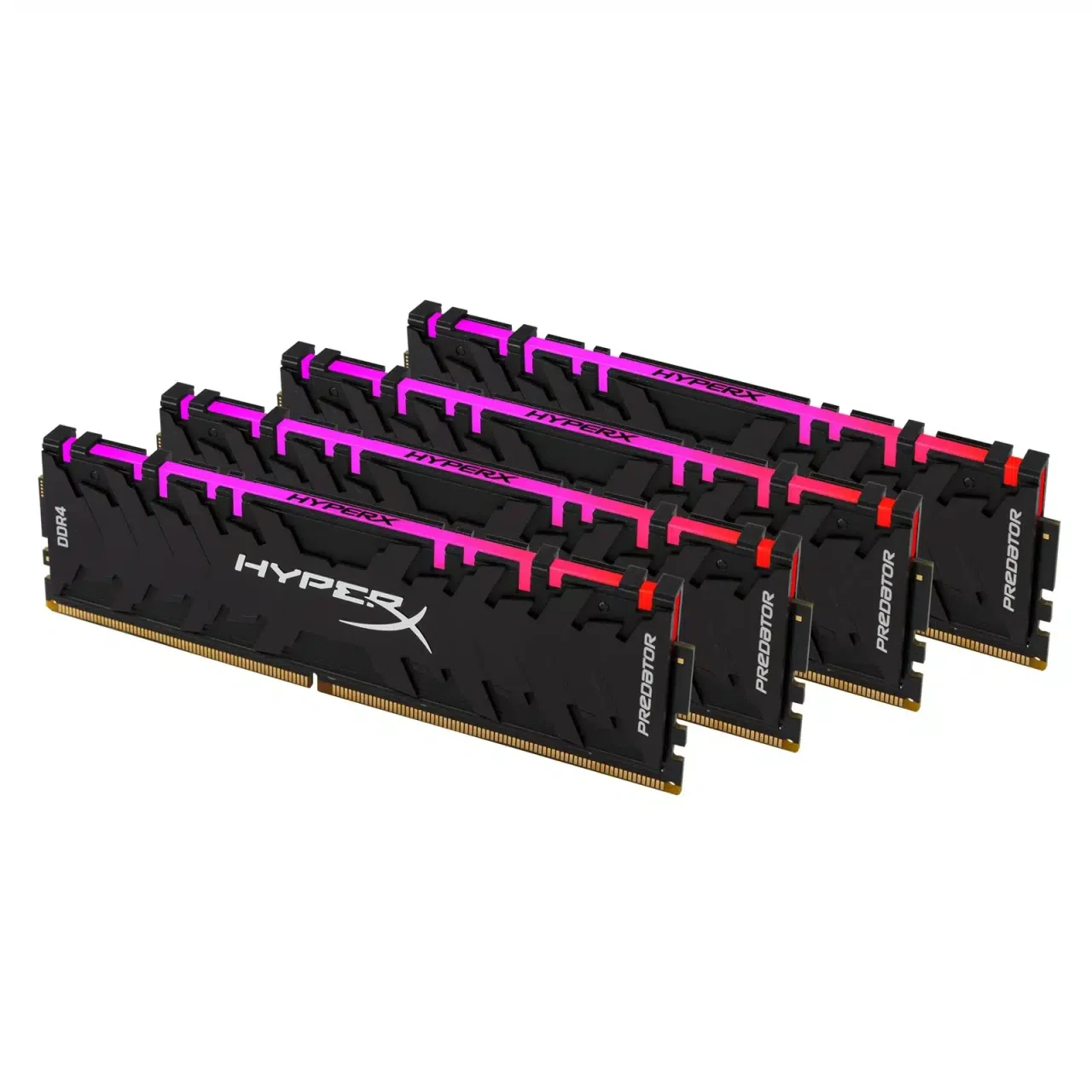Kingston HX436C17PB3AK4/32 / HX436C17PB4AK4/32 DDR4-3600 ( pc4-28800) , hyper-x RGB predator with tall heatsink , CL17 , 8Gb x 4 kit