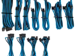 Corsair - Premium Individually Sleeved PSU Cables Pro Kit Type 4 Gen 4 - Blue/Black