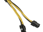 PCI-Express 6-Pin x 2 to PCI-Express 8-Pin x 1 Converter, OEM Packaging