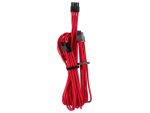 Corsair - Premium Individually Sleeved PCIe Cables (Dual Connector) Type 4 Gen 4 - Red