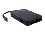 Sunix USB-C Portable Mini Dock Plus Power with USB 3.0 / Gigabit Ethernet / VGA / HDMI / Power Charging