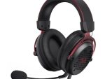Redragon Over-Ear Diomedes Honeycomb 3.5mm AUX Gaming Headset - Black