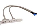 Addon 1x USB + 1x Firewire-Mini ( 4pin ) Cable Set - Connect from On-Board USB+Firewire
