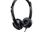 Rapoo H120 Wired Headset USB Stereo Sound Headphone with Noise Cancelling Microphone for Speech Online Class Teaching Voice Call