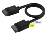 Corsair iCUE LINK Cable, 2x 200mm with Straight Connectors, Black