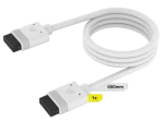 Corsair CUE LINK Cable, 1x 600mm with Straight Connectors, White