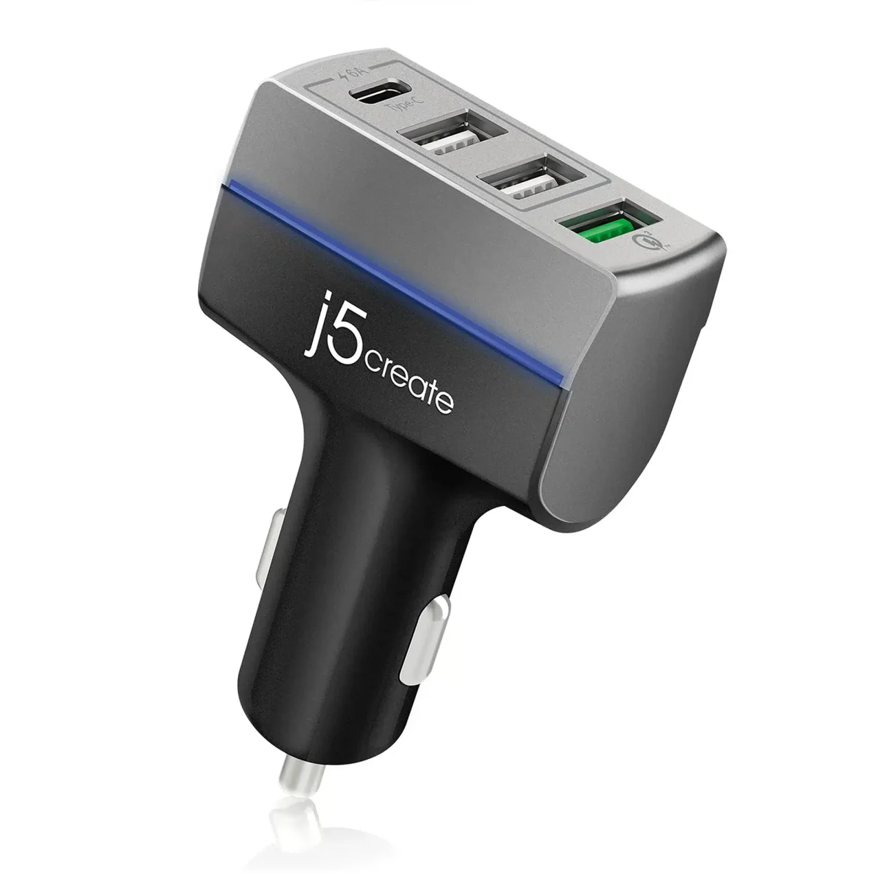 j5create JUPV41 4-Port USB QC 3.0 & Type-C Car Charger