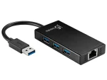 J5create JUH470 USB™ 3.0 Multi-Adapter Gigabit Ethernet / 3-Port USB 3.0 HUB