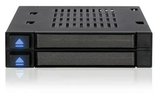 Icydock MB522SP-B Black Mobile Rack for up to 2x 9.5mm 2.5" SATA6G /SAS .