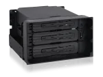 Icydock MB830SP-B flexi Dock Tray-less 3 Bay Removable 3.5-inch SATA/SAS Hard .