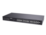 Vivotek 24xGE PoE + 2xGE UTP + 2xGE SFP lite managed PoE switch; VLAN; STP; POE Port Cycling