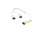 Corsair iCUE Link Cable; 1x 600mm Y-Cable with Straight connectors; White