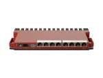 MikroTik L009UiGS with 8 x GB LAN ports, 1 x 2.5 GB SFP port, USB, desktop/1U rackkmount case