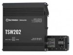 Teltonika Industrial Managed PoE+ Switch, Gigabit Ethernet ports providing 30W of power each