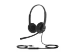 Yealink UH34 Dual Earpiece USB Headset With Leatherette Ear Cushions