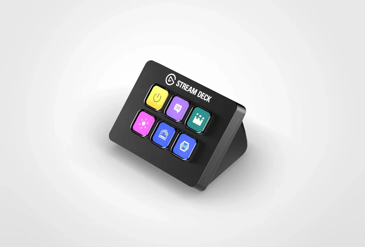 Elgato Stream Deck Mini- Live Content Creation Controller with 6 customizable LCD keys; adjustable stand; 10GAI9901