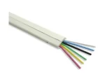 2 Pair Ivory Flat Modular Cable for RJ11 Connectors, 4 Wire
