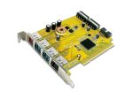 Sunix 1-port 24V & 2-port 12V & 1-port 5V Powered USB PCI Add-On Card