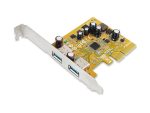 Sunix USB 3.1 Enhanced SuperSpeed Dual ports PCI Express Host Card with Type-A Receptacle
