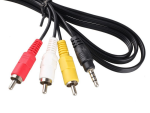 Generic 3.5mm(M) to RCA(L+R)M & Video
