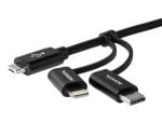 Adata Black USB 2.0 2-in-1 Universable Sync+Charge Cable