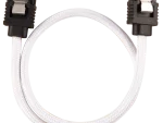 Corsair Premium Sleeved SATA 6Gbps 30cm Cable — White