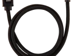Corsair Premium Sleeved SATA 6Gbps 60cm 90° Connector Cable — Black