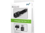PQI Car charger for lightning 8pins + miCroUSB - 62cm