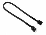 BitFenix Alchemy Multisleeved Cable - 10pin Audio 30cm Extension Cable (from Case Control Panel to MB) - Black