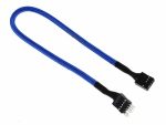 BitFenix Alchemy Multisleeved Cable - 10pin audio 30cm Extension Cable (from Case Control Panel to MB) - Blue