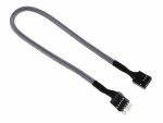 BitFenix Alchemy Multisleeved Cable - 10pin audio 30cm Extension Cable (from Case Control Panel to MB) - Silver