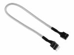 BitFenix Alchemy Multisleeved Cable - 10pin audio 30cm Extension Cable (from Case Control Panel to MB) - White