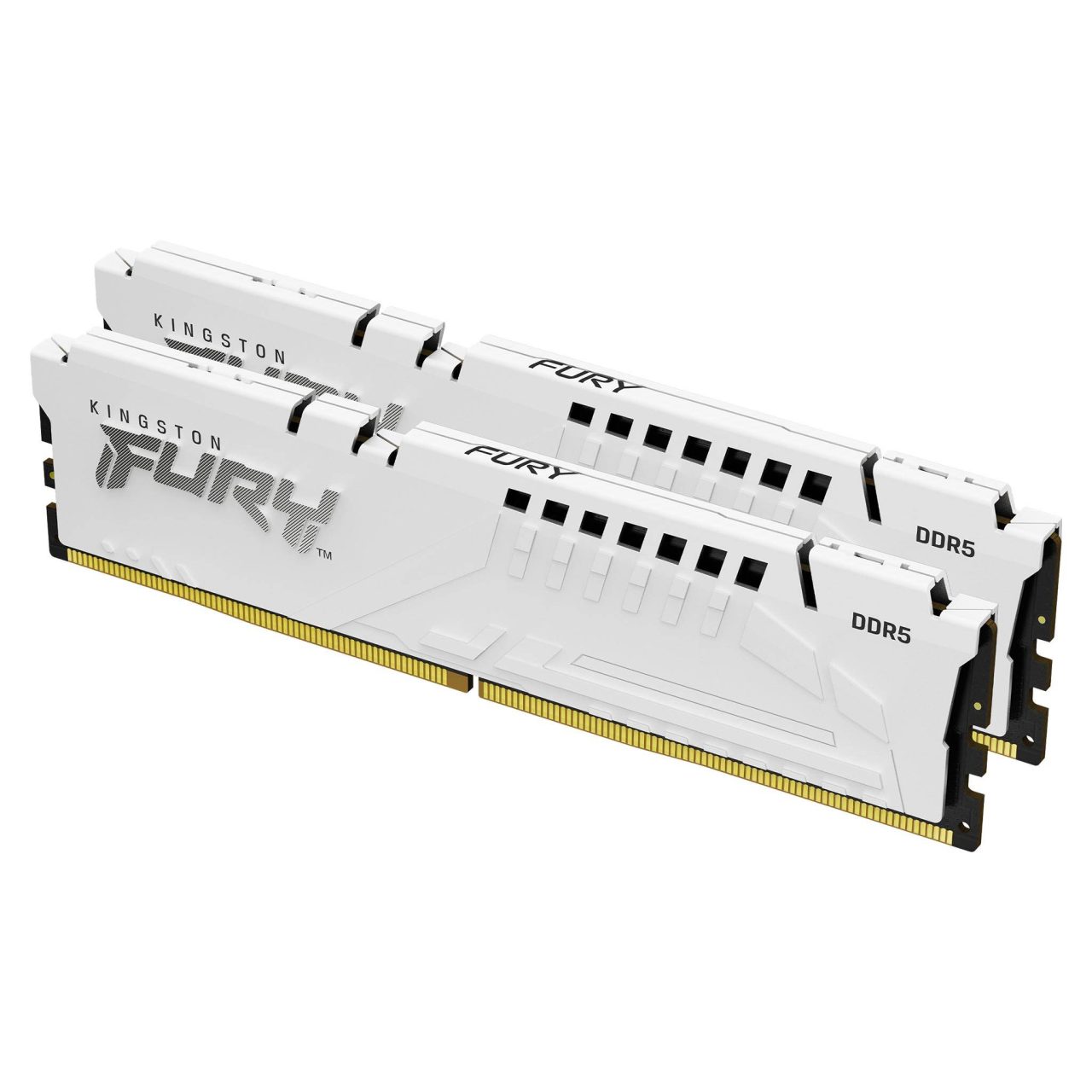 Kingston KF560C36BWEAK2-64 - Ddr5-6000 (PC5-48000) fury beast Rgb with White heatsink , 32Gb x2