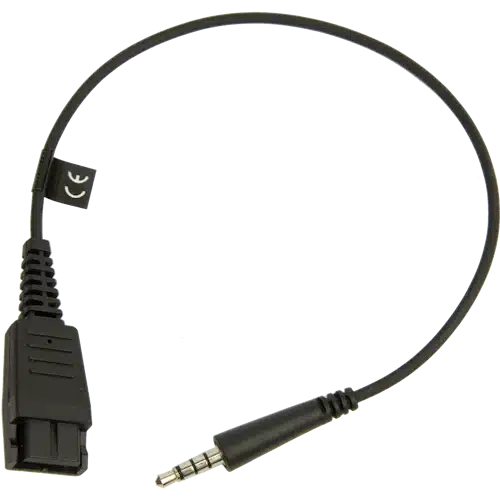Jabra QD Cord To 3.5mm Jack. With In-Line Call-Answering