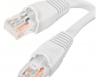 Acconet CAT6 UTP Flylead, 0.5 Meter, Straight, Stranded Cable, Moulded Boots and Plugs, White