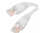 Acconet CAT6 UTP Flylead, 2 Meter, Straight, Stranded Cable, Moulded Boots and Plugs, White