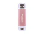 Transcend ESD310C, 512 GB, USB Type-A to USB Type-C, USB 3.2 Gen 2x2, 1050 MB/s, Pink