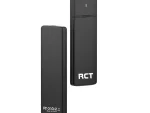 RCT M.2 NVMe & M.2 SATA to USB C Enclosure with USB Type A adaptor - Black