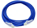 Acconet CAT6 UTP Flylead, 3 Meter, Straight, Stranded Cable, Moulded Boots and Plugs, Blue