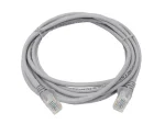 Acconet CAT5e UTP Flylead, 3 Meter, Straight (T568B) Stranded Cable, Moulded Boots and Plugs, Grey