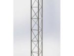 Lattice Mast 3m Section (Revised). ZigZag bracing and flange joint.