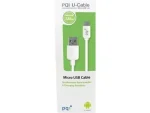 PQi U-Cable microUSB Cable - 1.2m - White