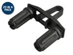 Rackstuds Duo 2.2mm/3.2mm 20 Pack Black | RSLDUO-1RUB20-S2/40