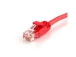 Acconet CAT6 UTP Flylead, 2 Meter, Straight, Stranded Cable, Moulded Boots and Plugs, Red