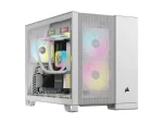 Corsair 2500D Airflow Mid-Tower Dual Chamber PC Case - White
