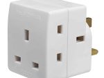 Switched 3 Way Adaptor - White