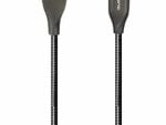 Volkano Iron Series Round Metallic Spring Type-C Cable 1.2m - Black
