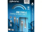 Volkano Iron Series Round Metallic Spring Type-C Cable 1.2m - Champagne Gold